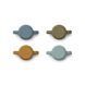 Набір силіконових чашок Liewood Gene silicone cups 4 pack lw14364 blue фото 2
