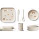 Набір посуду Liewood Aiko bamboo set &ndash; rainbow creme de la creme lw12818 фото 1