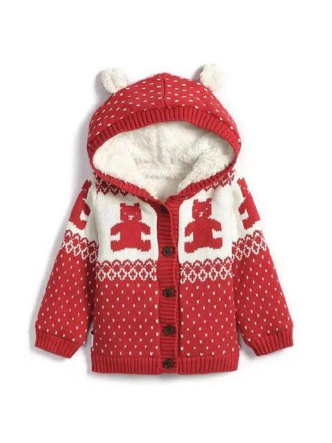 В'язаний кардиган GAP cardigan bear red фото