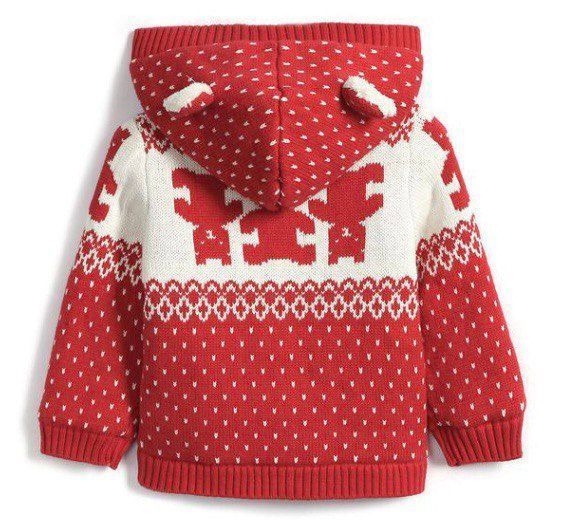 В'язаний кардиган GAP cardigan bear red фото