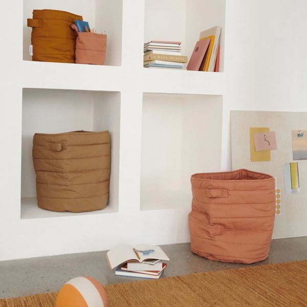 Кошик для зберігання Liewood Lia quilted basket lw14474 caramel фото