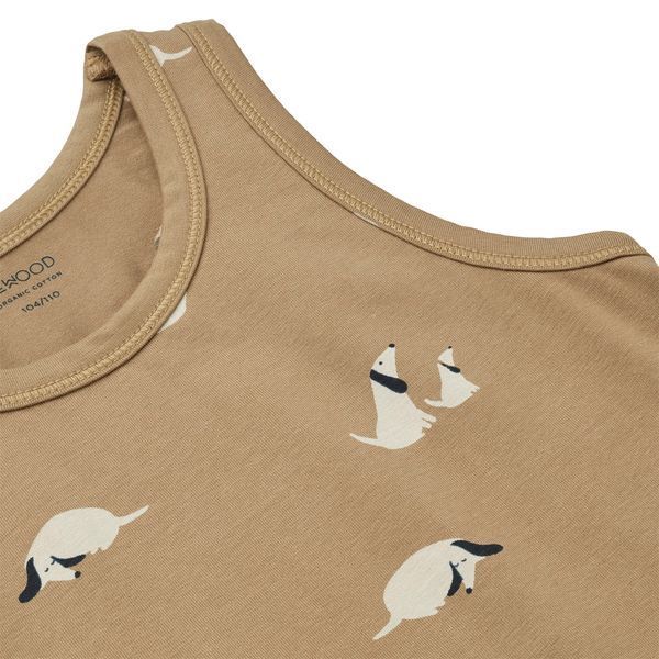 Набір дитячих майок Liewood Faris printed tank top 2-pack mix/Dog lw14705 фото