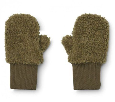 Рукавиці ворсові Liewood Coy pile mittens lw15007 khaki фото