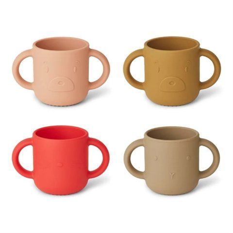 Набір силіконових чашок Liewood Gene silicone cups 4 pack lw14364  фото