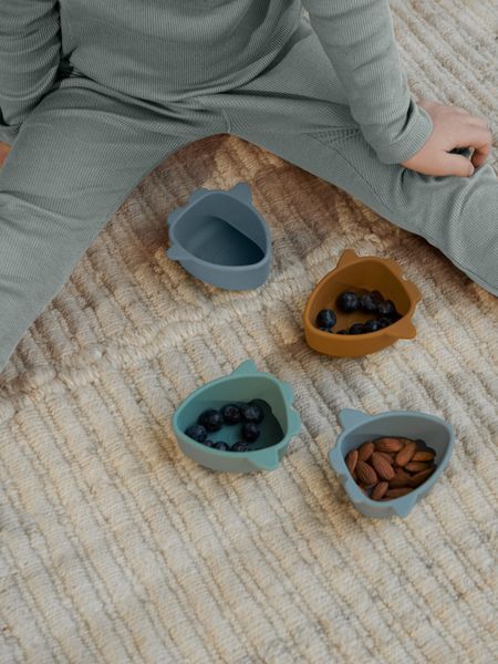 Набір силіконових мисок Liewood Malene silicon bowls lw14101 space фото